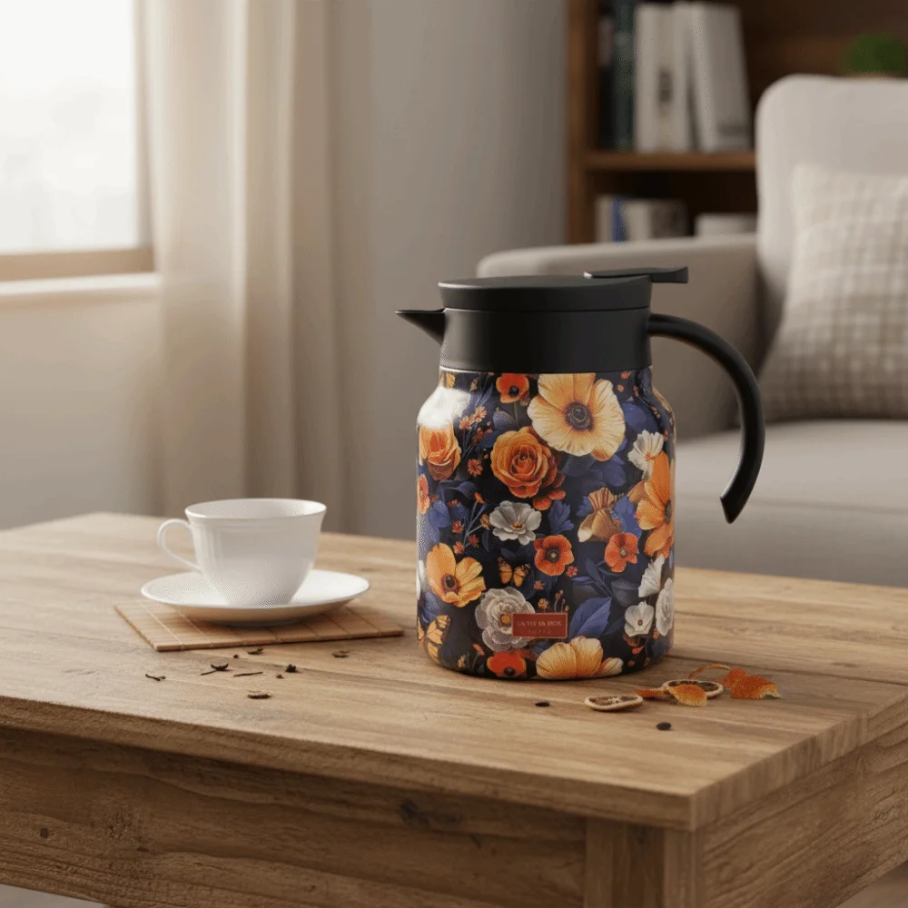 1000ml Floral Pattern Tea Kettle 316 Stainless Steel with Tea Infuser Insulated Water Pot National Style Vintage
1000ml Floral Pattern Tea Kettle 316 Stainless Steel with Tea Infuser Insulated Water Pot National Style Vintage