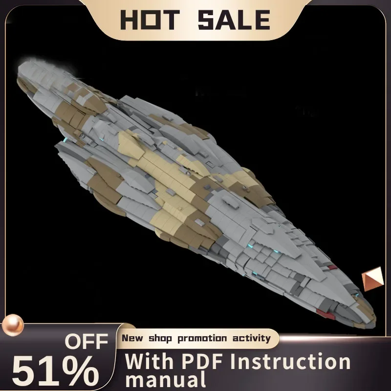 New 2605Pcs Famous Star Battle Movie Moc Wingless Heavy Battle Cruiser Model Creative Ideas Kid Toy Birthday Gift Custom Puzzle
New 2605Pcs Famous Star Battle Movie Moc Wingless Heavy Battle Cruiser Model Creative Ideas Kid Toy Birthday Gift Custom Puzzle