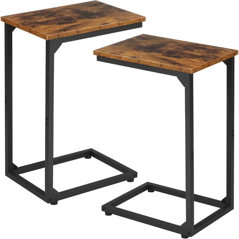 C Shaped End Tables, TV Trays Set of 2 for Living Room, Slide Under Couch Table for Sofa, Bedroom, Small Space, Rusti
C Shaped End Tables, TV Trays Set of 2 for Living Room, Slide Under Couch Table for Sofa, Bedroom, Small Space, Rusti
