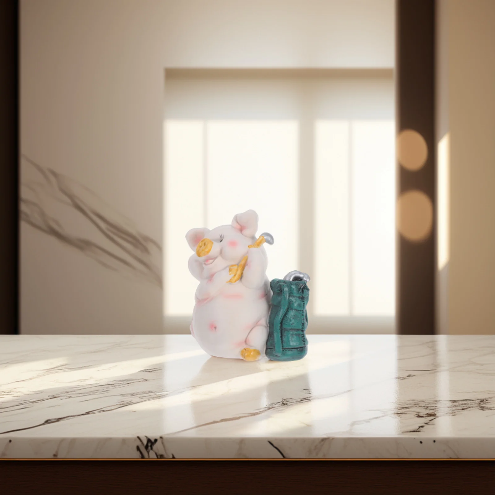 Pig Shaped Money Pot Resin Crafted Decorative Piggy Bank for Home Office Use Creative Coin Storage Bank Shatterproof Design
Pig Shaped Money Pot Resin Crafted Decorative Piggy Bank for Home Office Use Creative Coin Storage Bank Shatterproof Design