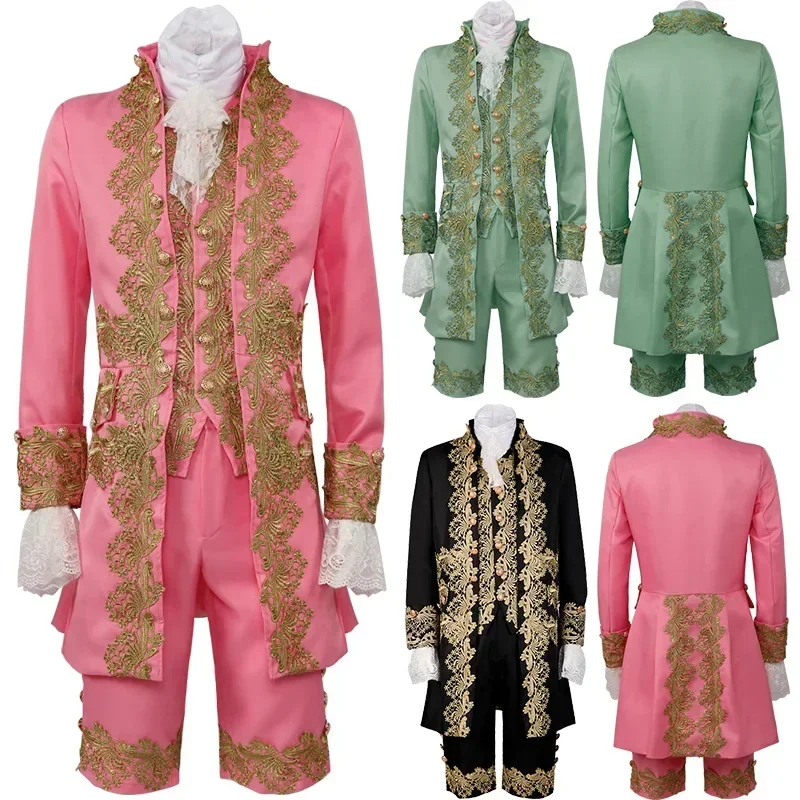 Retro European Prince Dress Gorgeous Court Style Embroidery Lace Aristocratic Formal Dress Stage Play Costume
Retro European Prince Dress Gorgeous Court Style Embroidery Lace Aristocratic Formal Dress Stage Play Costume