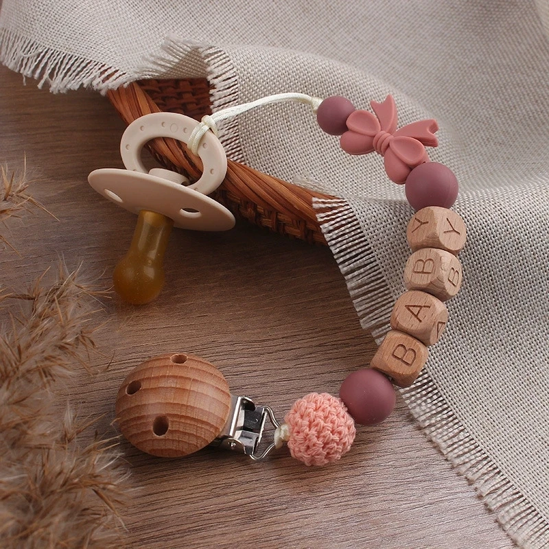Boho Style Wooden Pacifier Clip with Bow Teether Chain BPA Free Anti-lost Soother Holder for Newborn Baby Girl
Boho Style Wooden Pacifier Clip with Bow Teether Chain BPA Free Anti-lost Soother Holder for Newborn Baby Girl