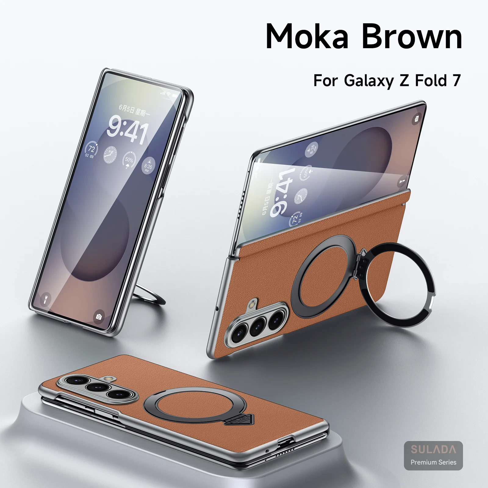 Чехол для Samsung Galaxy Z Fold 6 7, высококачественный чехол из воловьей кожи, матовая кожа, сильный магнитный вращающийся кольцевой держатель, складной чехол на петлю
Чехол для Samsung Galaxy Z Fold 6 7, высококачественный чехол из воловьей кожи, матовая кожа, сильный магнитный вращающийся кольцевой держатель, складной чехол на петлю