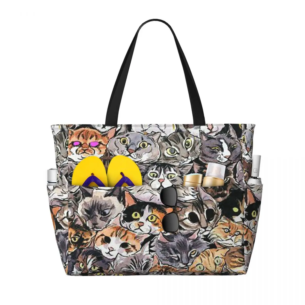 Cat Beach Tote Bag Sport Gym Yoga Duffle Large Tote Bag Women Travel Bag Fitness bag
Cat Beach Tote Bag Sport Gym Yoga Duffle Large Tote Bag Women Travel Bag Fitness bag