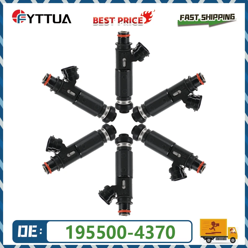 6PCS Fuel Injector 195500-4370 1955004370 For Mitsubishi Montero Pajero 3.8L V6 2003-2006
6PCS Fuel Injector 195500-4370 1955004370 For Mitsubishi Montero Pajero 3.8L V6 2003-2006