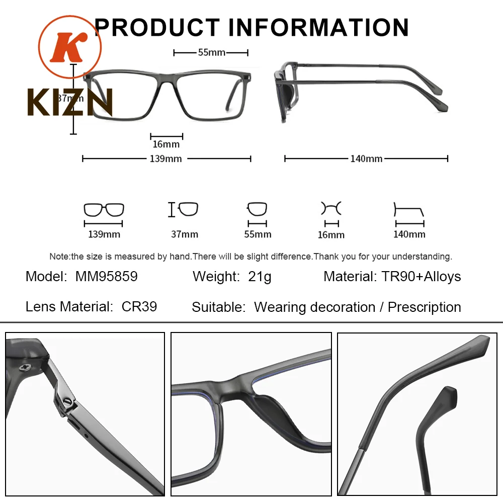Очки KIZN (M) комфортные, с диоптриями, для компьютера, прогрессивные, оптические, квадратные, для коррекции близорукости, с защитой от синего света, фотохромные
Очки KIZN (M) комфортные, с диоптриями, для компьютера, прогрессивные, оптические, квадратные, для коррекции близорукости, с защитой от синего света, фотохромные