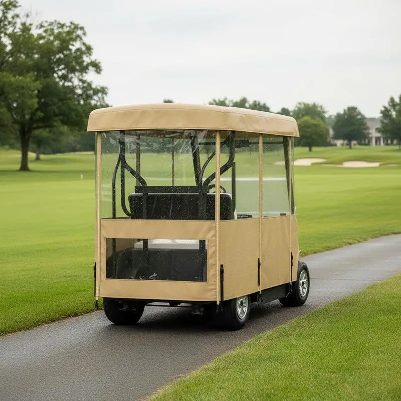 Golf Buggy Cover 78.7''L Roof For Course Transit, Storage, Practice, Transparent Windows 4-Sided Oxford Fabric 2+2 Seats Capacity Custom Fit Design Clear View Paneling Heavy Duty Material Black Color Professional Grade Protection Package Includes Sto
Golf Buggy Cover 78.7''L Roof For Course Transit, Storage, Practice, Transparent Windows 4-Sided Oxford Fabric 2+2 Seats Capacity Custom Fit Design Clear View Paneling Heavy Duty Material Black Color Professional Grade Protection Package Includes Sto
