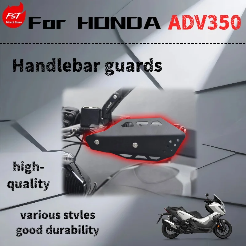 For Honda ADV350, handlebar windshield cover and handlebar guard accessories.
For Honda ADV350, handlebar windshield cover and handlebar guard accessories.