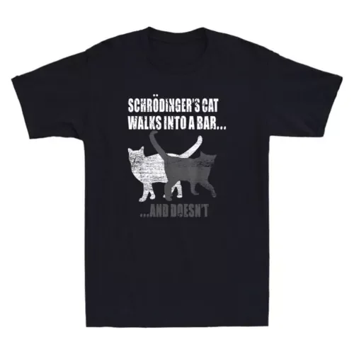 Schrodingers кошка идет в бар и не физика забавная Ретро Мужская футболка аниме Графические футболки для мужчин и женщин Te
Schrodingers кошка идет в бар и не физика забавная Ретро Мужская футболка аниме Графические футболки для мужчин и женщин Te