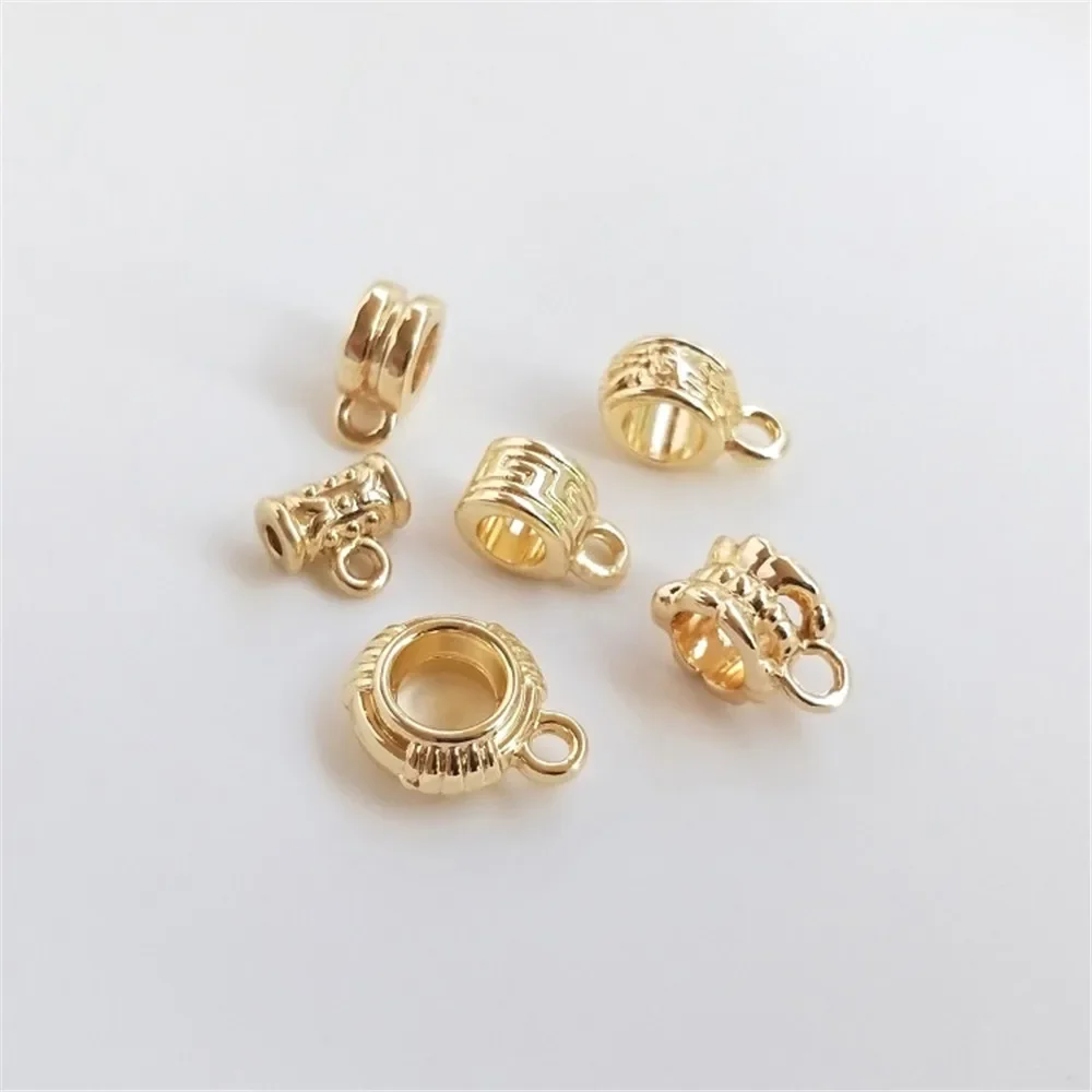 14K Gold Plated Bracelet beads bucket beads with hanging ring pendant buckle DIY hand string necklace first accessories
14K Gold Plated Bracelet beads bucket beads with hanging ring pendant buckle DIY hand string necklace first accessories