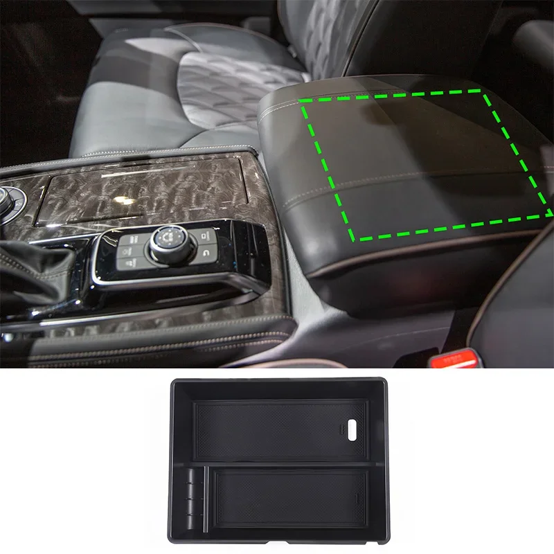 For Nissan Patrol 2023 Black ABS Car Center Armrest Box Storage Box Mobile Phone Tray Interior Organizing Accessories
For Nissan Patrol 2023 Black ABS Car Center Armrest Box Storage Box Mobile Phone Tray Interior Organizing Accessories