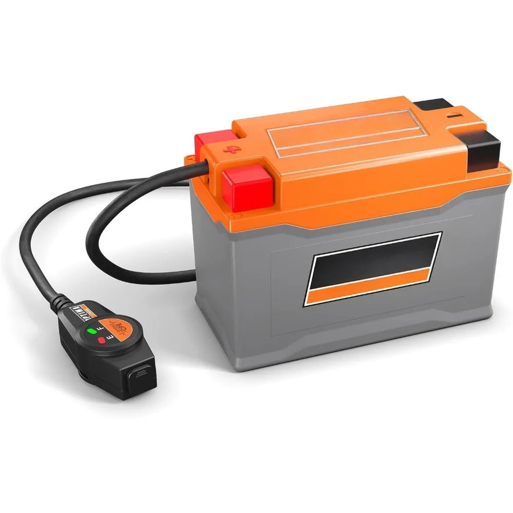 QUAD12 ORANGETOP Lithium - Built-in Jump-Starter with BMS and Powerlink Cable - 380 Cranking Amps, 4.5AH, LED Display,
QUAD12 ORANGETOP Lithium - Built-in Jump-Starter with BMS and Powerlink Cable - 380 Cranking Amps, 4.5AH, LED Display,