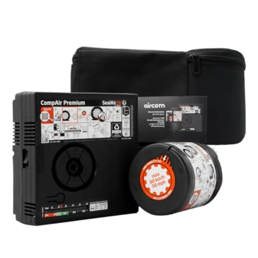 Automobile Tire Mobility Kit by Aircom Emergency Tire Puncture Repair 5903707591084 Direct OEM Replacement for Many luxury and
Automobile Tire Mobility Kit by Aircom Emergency Tire Puncture Repair 5903707591084 Direct OEM Replacement for Many luxury and