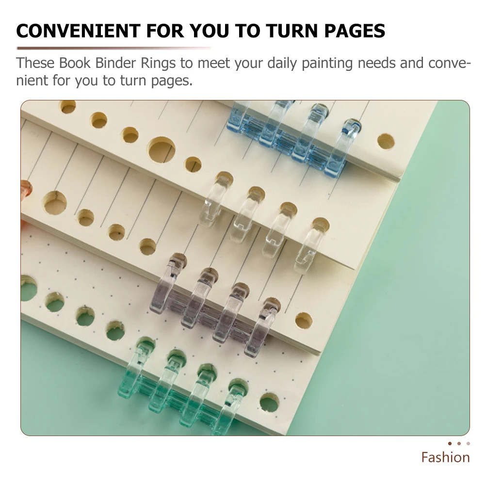 16pcs Binder Rings Loose-leaf Strips Multi- -hole Notebook DIY Plastic Book Ring Office School Supplies
16pcs Binder Rings Loose-leaf Strips Multi- -hole Notebook DIY Plastic Book Ring Office School Supplies