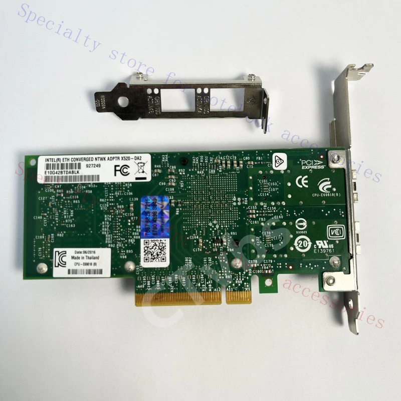 A+ GENUINE for INTEL X520-DA2 E10G42BTDA 10Gb Dual Port Ethernet Server Adapter
A+ GENUINE for INTEL X520-DA2 E10G42BTDA 10Gb Dual Port Ethernet Server Adapter