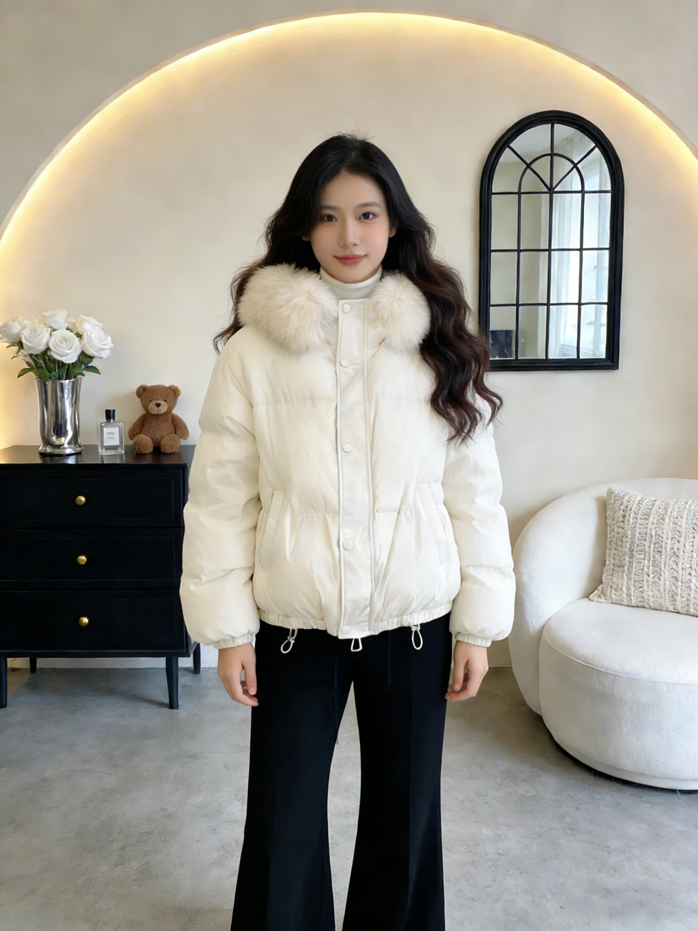 Корейская теплая пуховая куртка с капюшоном для женщин, осенне-зимняя, высококачественная, молодежная верхняя одежда
Корейская теплая пуховая куртка с капюшоном для женщин, осенне-зимняя, высококачественная, молодежная верхняя одежда