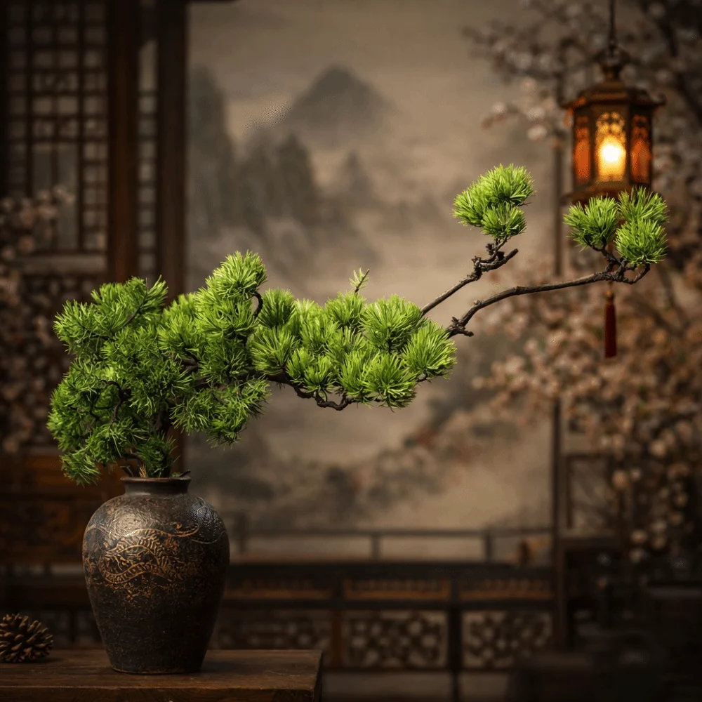 Greenery Realistic Bonsai Pine Tree Flexible Decorative Artificial Plant Plastic Simulated Pine Desktop Decoration
Greenery Realistic Bonsai Pine Tree Flexible Decorative Artificial Plant Plastic Simulated Pine Desktop Decoration