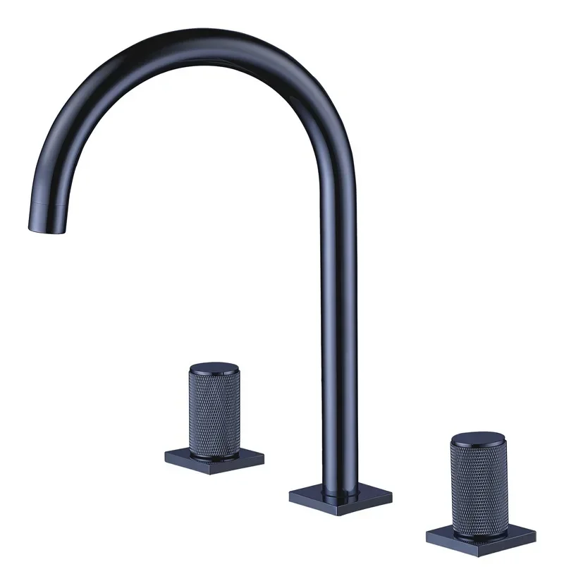 Новый широко распространенный смеситель для раковины из латуни розового золота, смеситель для раковины в ванной комнате, 3-отверстие, двойная ручка, кран для горячей и холодной воды, Новое поступление 
Новый широко распространенный смеситель для раковины из латуни розового золота, смеситель для раковины в ванной комнате, 3-отверстие, двойная ручка, кран для горячей и холодной воды, Новое поступление