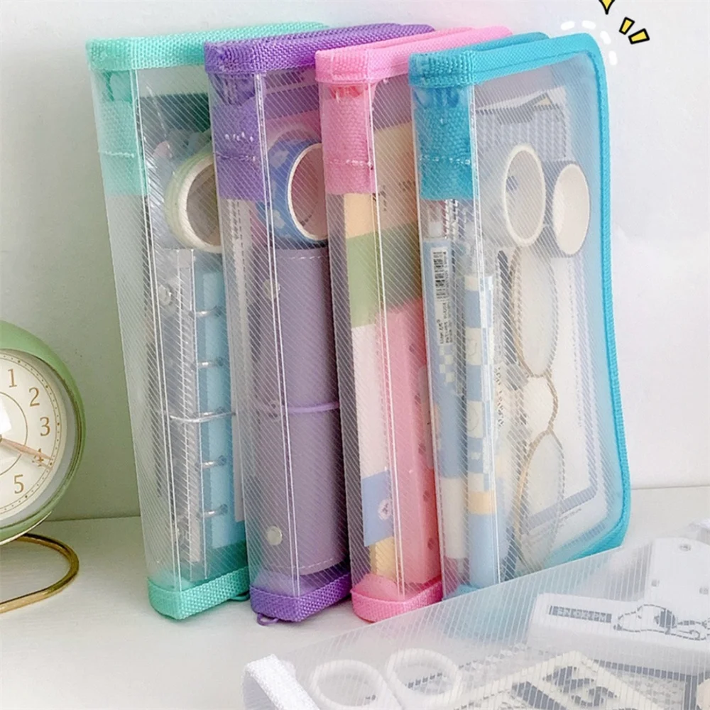 A6 Zipper File Folders Bag Transparent Stationery Storage Bags Student Pen Bag Pouch Pencil Case Storage Pockets Office Supplier
A6 Zipper File Folders Bag Transparent Stationery Storage Bags Student Pen Bag Pouch Pencil Case Storage Pockets Office Supplier