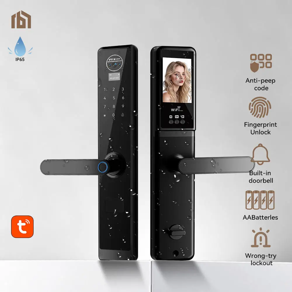 Outdoor Cateye Video Intercom Tuya WiFi Recharge Lithium Battery Dummy Password Access RFID Card Finger Digital Smart Door Lock
Outdoor Cateye Video Intercom Tuya WiFi Recharge Lithium Battery Dummy Password Access RFID Card Finger Digital Smart Door Lock