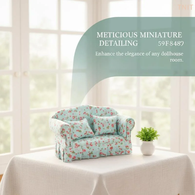 1 Set 1:12 Dollhouse Furniture Double Sitting Sofa With Pillow Kit Doll House Simulation Miniature Living Room Kids Pretend Play
1 Set 1:12 Dollhouse Furniture Double Sitting Sofa With Pillow Kit Doll House Simulation Miniature Living Room Kids Pretend Play