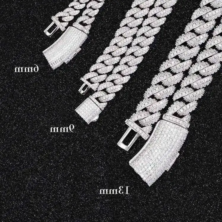 Hot Sale Iced Out Moissanite Bracelet 6mm 9mm 13mm Wide Men Hip Hop Bracelet S925 Silver VVS Moissanite Cuban Bracelet
Hot Sale Iced Out Moissanite Bracelet 6mm 9mm 13mm Wide Men Hip Hop Bracelet S925 Silver VVS Moissanite Cuban Bracelet