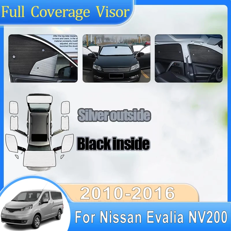 Car Sun Shades For Nissan Evalia NV200 Vanette 2010-2016 Anti-UV Sunscreen Window Coverages Sunshades Auto Accessories Auto Part
Car Sun Shades For Nissan Evalia NV200 Vanette 2010-2016 Anti-UV Sunscreen Window Coverages Sunshades Auto Accessories Auto Part
