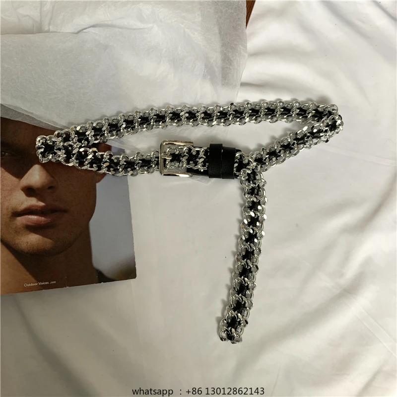 Braided thick chain waist chain women's simple and versatile accessories
Braided thick chain waist chain women's simple and versatile accessories