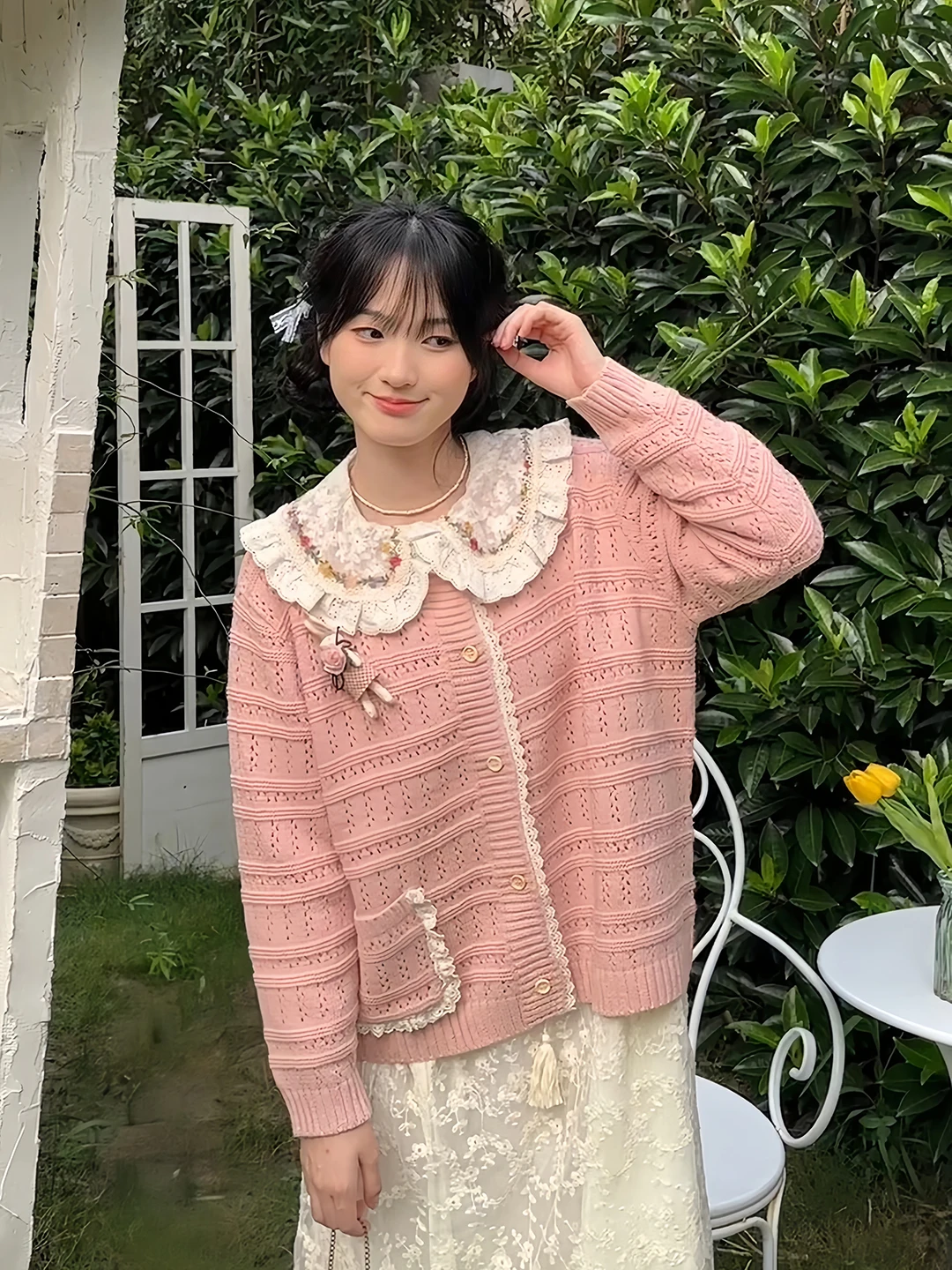 Sweet Rabbit Brooch Knitted Sweater Coat Autumn Winter Cute Cardigan Forest Girl Style Polyester Blend Wool Blend Regular Length
Sweet Rabbit Brooch Knitted Sweater Coat Autumn Winter Cute Cardigan Forest Girl Style Polyester Blend Wool Blend Regular Length
