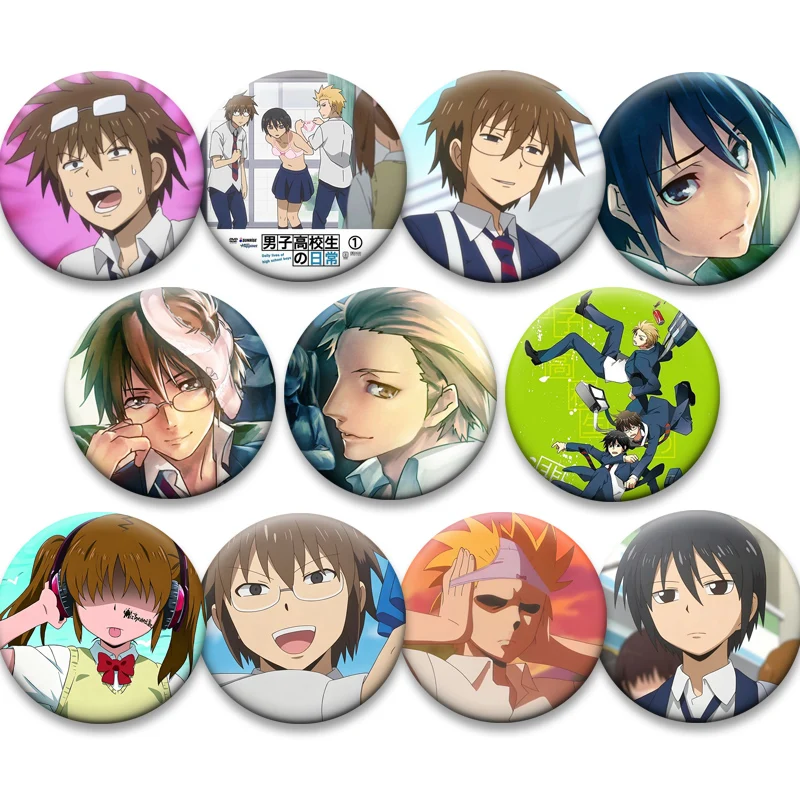 Anime Daily Lives of High School Boys Brooches Round Pins Yoshitake,Hidenori,Tadakuni Shihara Badge Bag Accessories Jewelry Gift
Anime Daily Lives of High School Boys Brooches Round Pins Yoshitake,Hidenori,Tadakuni Shihara Badge Bag Accessories Jewelry Gift