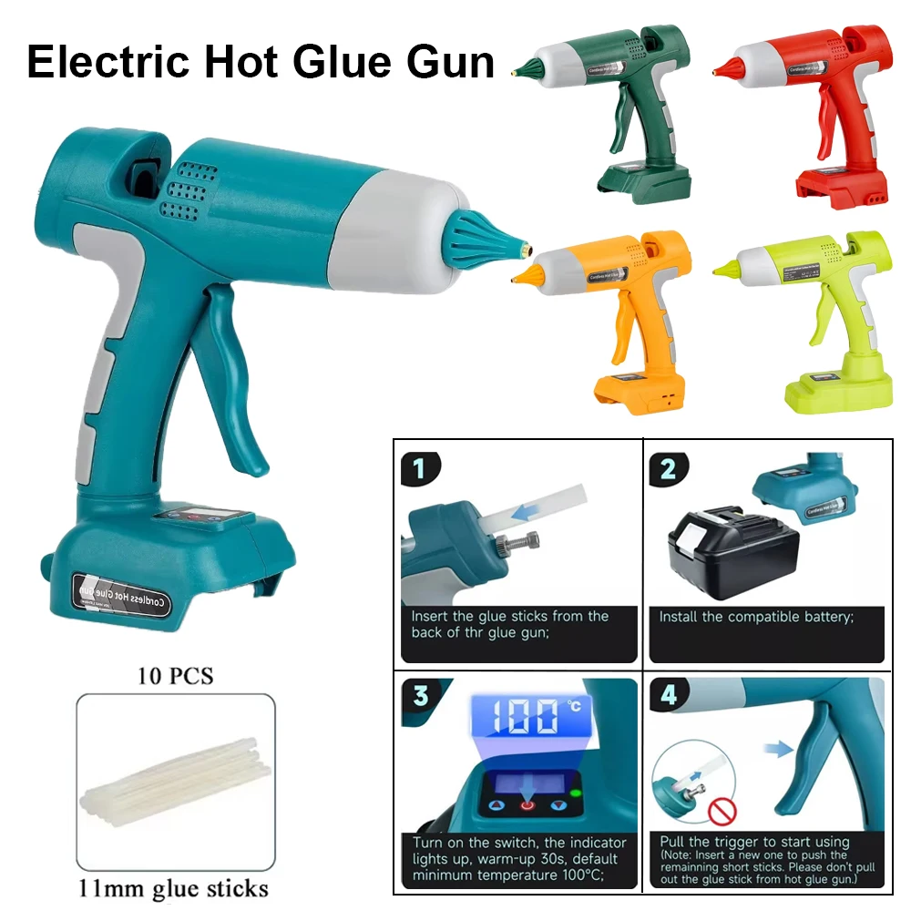 11 мм беспроводной литий-ионный клеевой пистолет для Makita/Bosch/Milwaukee/Dewalt/Ryobi 18 В литиевая батарея электрические инструменты для дома DIY
11 мм беспроводной литий-ионный клеевой пистолет для Makita/Bosch/Milwaukee/Dewalt/Ryobi 18 В литиевая батарея электрические инструменты для дома DIY