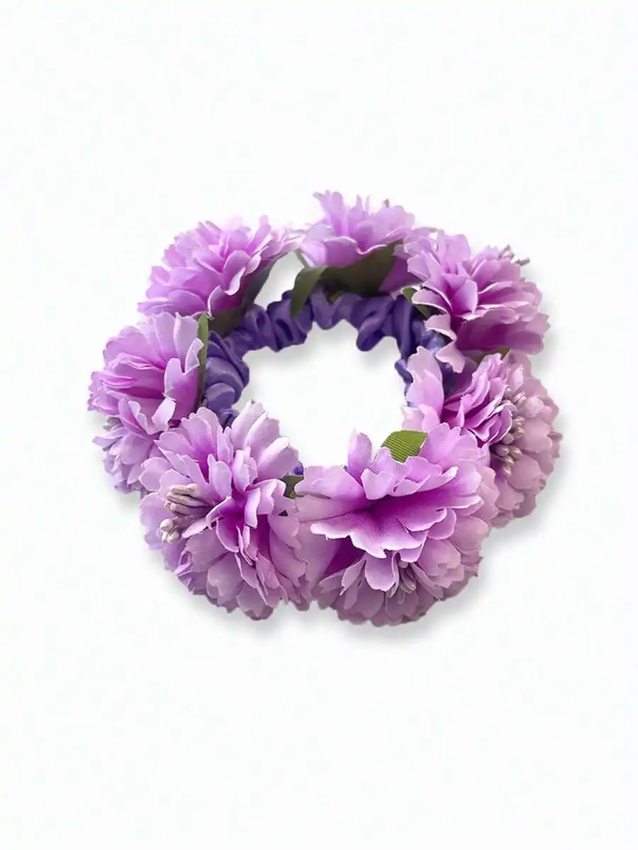 Womens Purple Faux Fabric Flower Hair Scrunchie For Beach Holiday Party Daily Wear
Womens Purple Faux Fabric Flower Hair Scrunchie For Beach Holiday Party Daily Wear