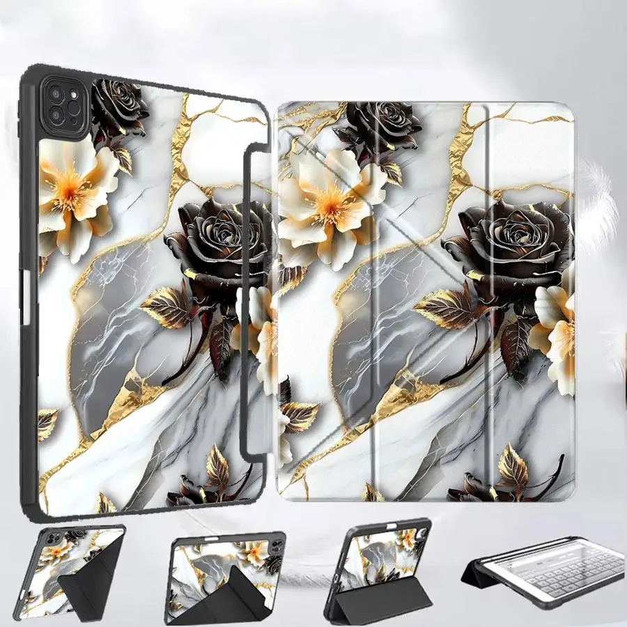 Holder Cover Tablet Case For iPad Pro 2025 Mini 6 7 Air 4 5 M3 M2 M4 11inch Pro 11th 10th 9th 8th 7th 12.9inch Black Rose Marble
Holder Cover Tablet Case For iPad Pro 2025 Mini 6 7 Air 4 5 M3 M2 M4 11inch Pro 11th 10th 9th 8th 7th 12.9inch Black Rose Marble