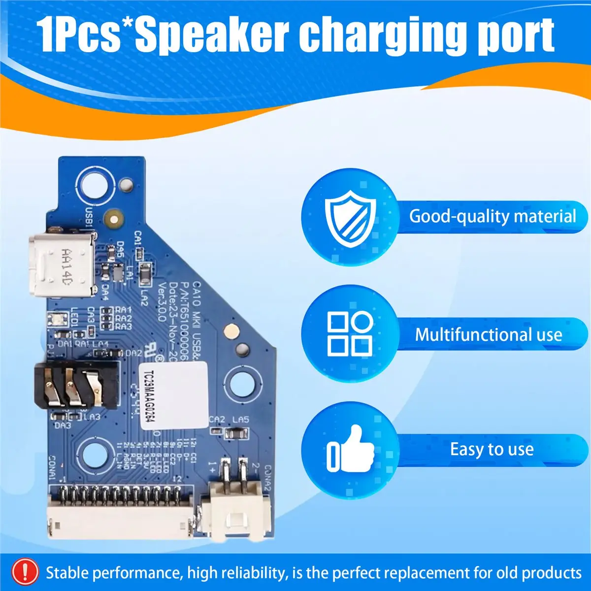 A40I 1 PCS Replacement Speaker Charging Port for B&O Beolit20 B20 Bluetooth Speaker Charging Port Repair Parts
A40I 1 PCS Replacement Speaker Charging Port for B&O Beolit20 B20 Bluetooth Speaker Charging Port Repair Parts