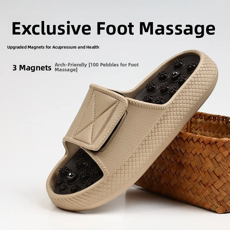 Летние тапочки для пар с магнитной терапией, противоскользящие тапочки для купания, массажная обувь на плоской подошве, повседневная обувь из ЭВА oe
Летние тапочки для пар с магнитной терапией, противоскользящие тапочки для купания, массажная обувь на плоской подошве, повседневная обувь из ЭВА oe