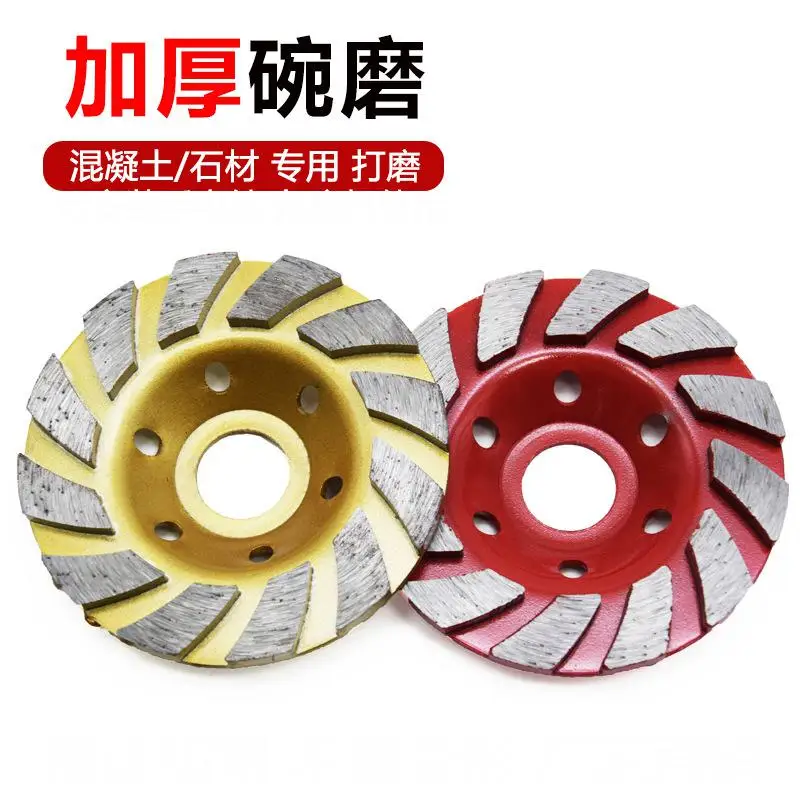 1pcs 100/115x22.23mm Concrete Turbo Diamond Grinding Cup Wheel 12 Segs Heavy Duty Angle Grinder Wheels For Angle Grinder
1pcs 100/115x22.23mm Concrete Turbo Diamond Grinding Cup Wheel 12 Segs Heavy Duty Angle Grinder Wheels For Angle Grinder