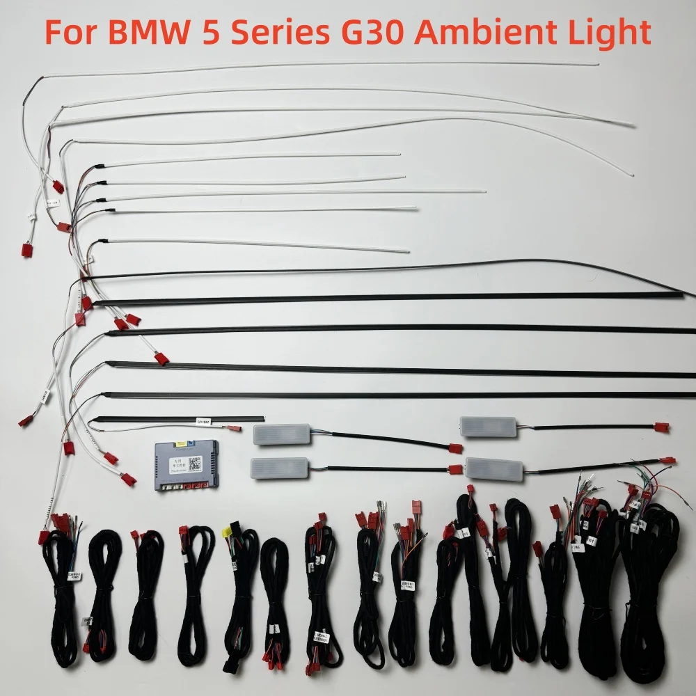 For BMW 5 Series G30 Ambient Light Automotive Interior lighting Upgrade ambient light screen /APP control 11 colors and 6 modes
For BMW 5 Series G30 Ambient Light Automotive Interior lighting Upgrade ambient light screen /APP control 11 colors and 6 modes