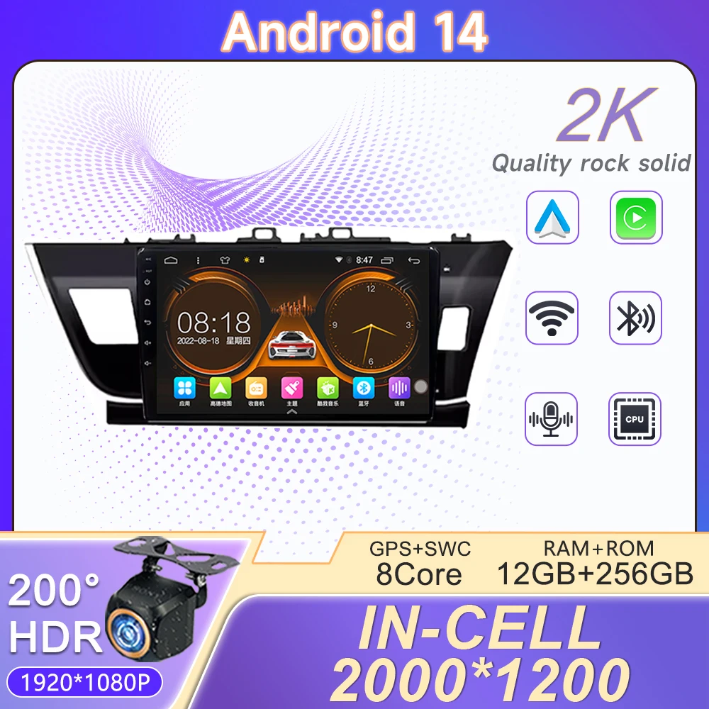 Auto Radio For Toyota Corolla Altis RHD 2014/2015/2016 Touch Screen Stereo HeadUnit CPU Dash Cam GPS Navigation No 2din DVD HDR
Auto Radio For Toyota Corolla Altis RHD 2014/2015/2016 Touch Screen Stereo HeadUnit CPU Dash Cam GPS Navigation No 2din DVD HDR