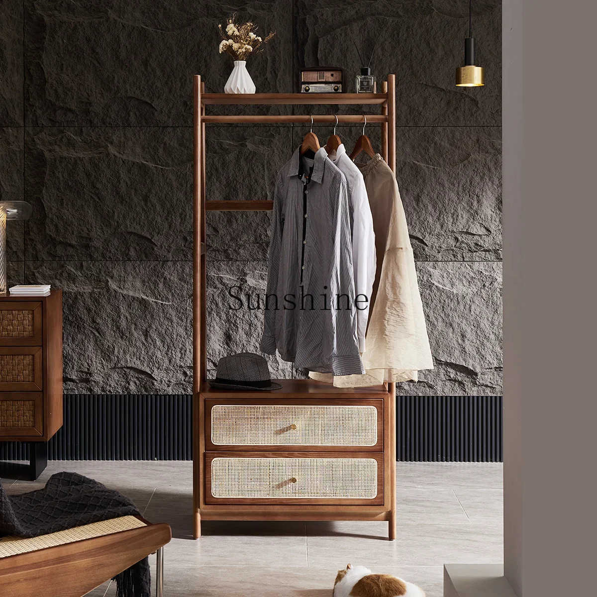 Wabi Sandy Wind Solid Wood Floor Hanger Nordic Simple Bedroom Multifunctional Japanese Storage Rattan FT
Wabi Sandy Wind Solid Wood Floor Hanger Nordic Simple Bedroom Multifunctional Japanese Storage Rattan FT