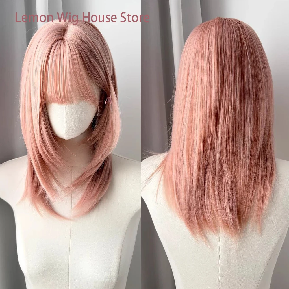 Pink Natural Synthetic Wig with Bangs Cute Lolita Layered Wigs High Quality Fiber Wig for Women Daily Cosplay Wig Heat Resistant
Pink Natural Synthetic Wig with Bangs Cute Lolita Layered Wigs High Quality Fiber Wig for Women Daily Cosplay Wig Heat Resistant