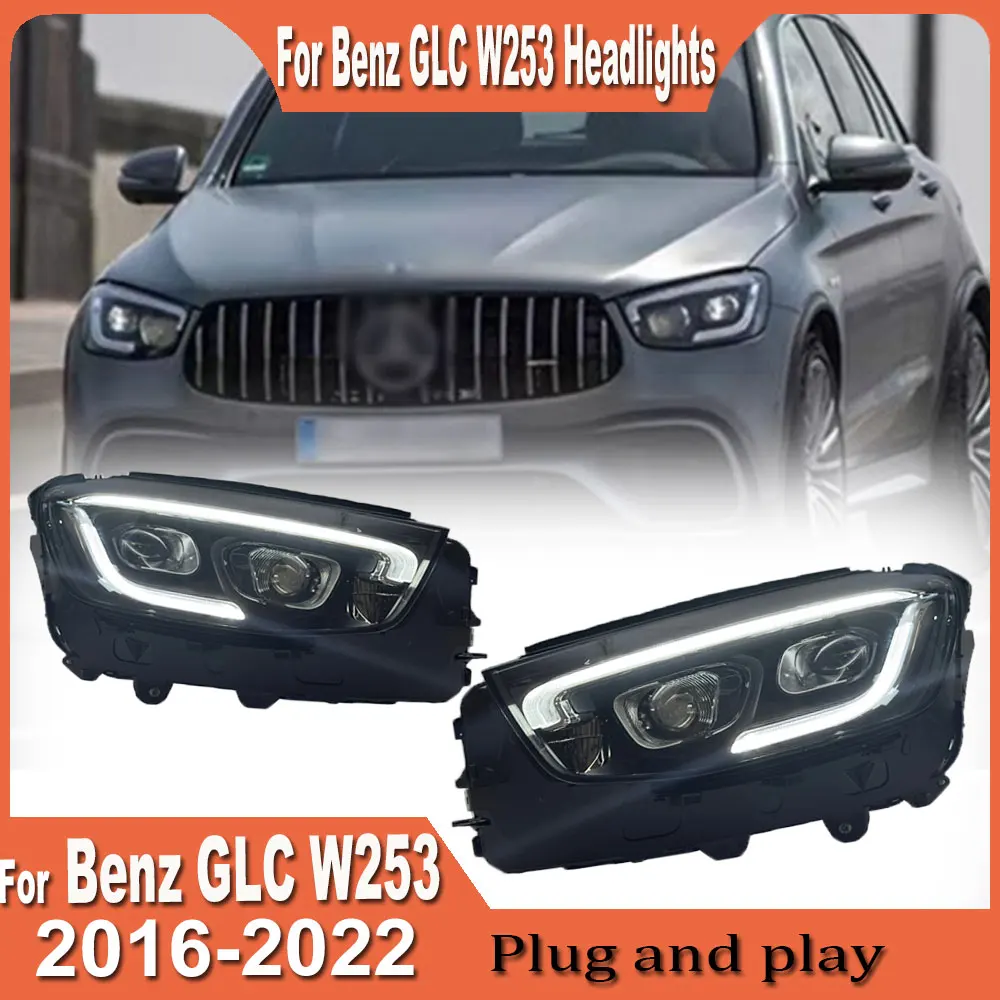 Head Lamps For Benz GLC W253 GLC260 GLC300 2016 2017-2023 Upgrade Modified LED Headlights Dynamic Turn Signal Car Accessories
Head Lamps For Benz GLC W253 GLC260 GLC300 2016 2017-2023 Upgrade Modified LED Headlights Dynamic Turn Signal Car Accessories