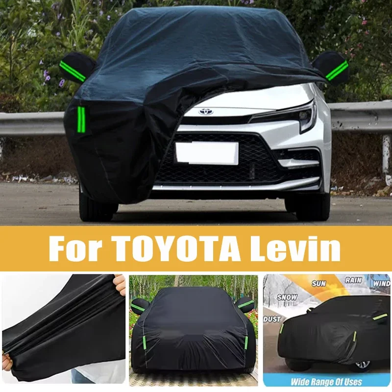 For TOYOTA Levin Full Car Cover Four Seasons Outdoor Sun Anti UV Rain Snow Dust Protection Oxford Cloth Accessories
For TOYOTA Levin Full Car Cover Four Seasons Outdoor Sun Anti UV Rain Snow Dust Protection Oxford Cloth Accessories