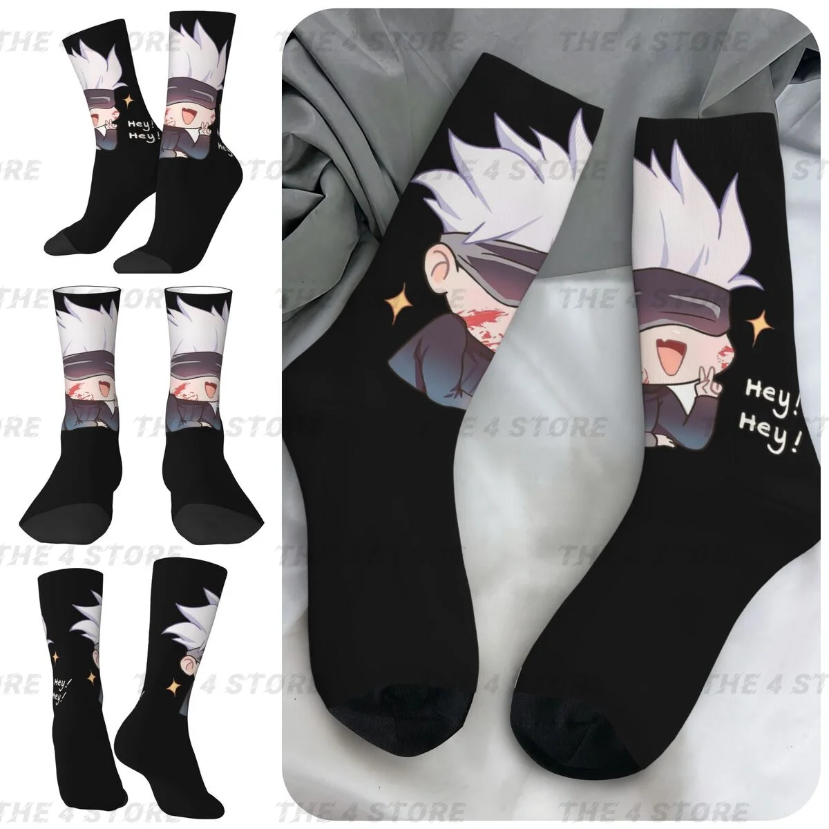 Jujutsu Kaisen Gojo Satoru High elasticity polyester fiber 3D printing cosy Unisex Cycling Gojo Interesting Four Seasons Socks
Jujutsu Kaisen Gojo Satoru High elasticity polyester fiber 3D printing cosy Unisex Cycling Gojo Interesting Four Seasons Socks