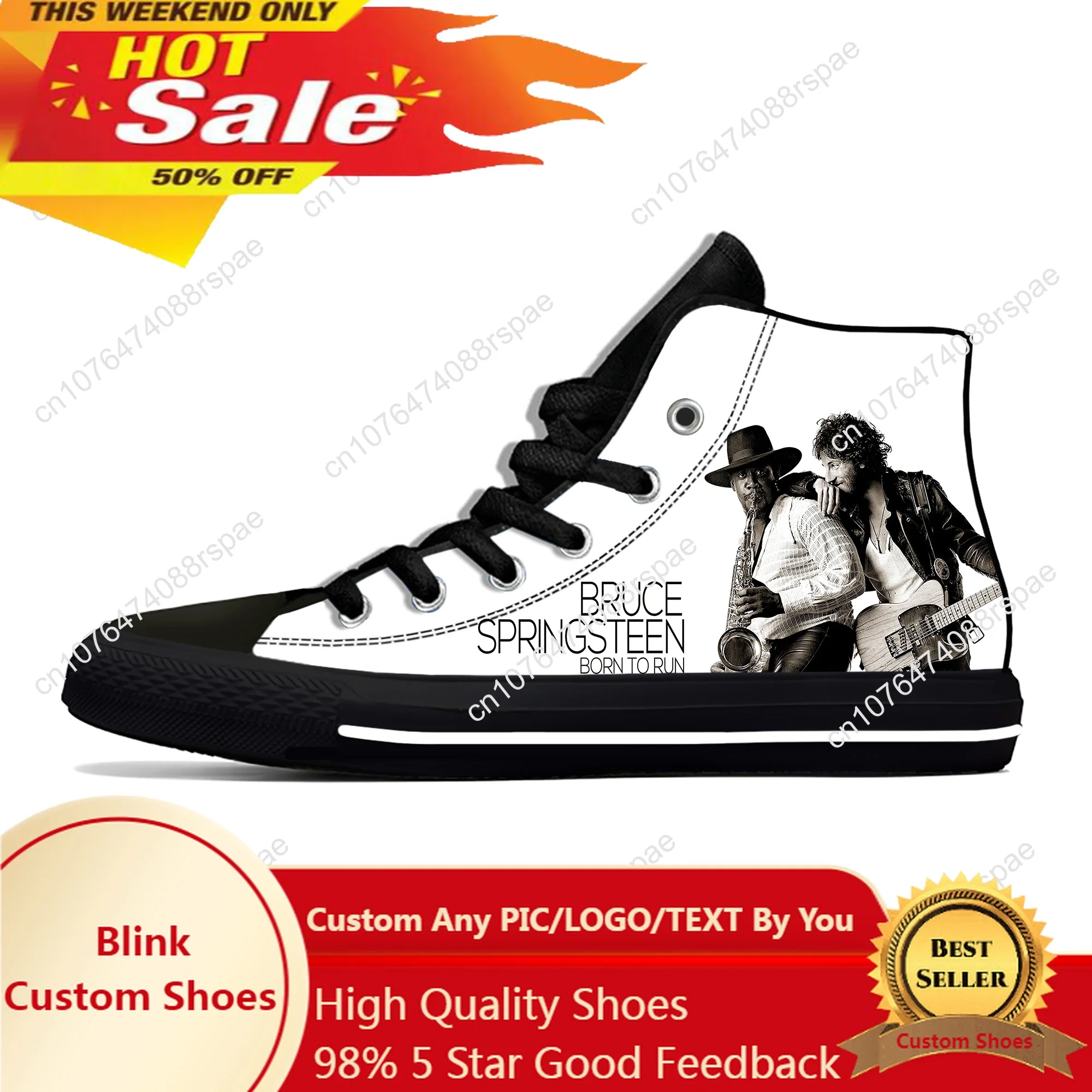 Born To Run High Top Sneakers Bruce Springsteen Mens Womens Teenager Casual Shoes Canvas Running 3D Print Shoes Lightweight shoe
Born To Run High Top Sneakers Bruce Springsteen Mens Womens Teenager Casual Shoes Canvas Running 3D Print Shoes Lightweight shoe