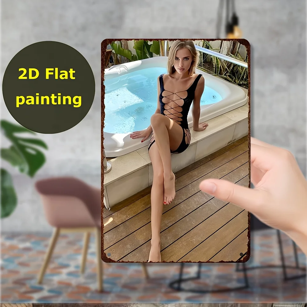 Vintage 2D Flat Iron Art - Retro Pole Dance Wall Decor for Home, Cafe, Club, Garage | 12x8" Aluminum Sign 
Vintage 2D Flat Iron Art - Retro Pole Dance Wall Decor for Home, Cafe, Club, Garage | 12x8" Aluminum Sign
