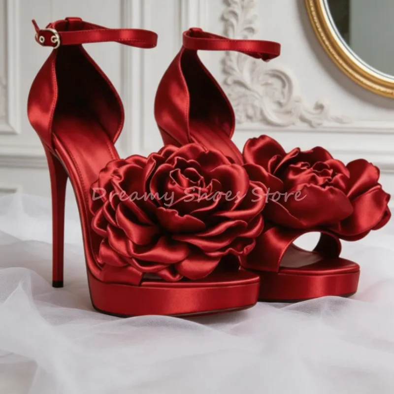 Black Satin Rose Platform Ankle Wrap Sandals Women Open Toe Flower Thin Heel Pumps Elegant Fashion Party Dress Summer Shoes New
Black Satin Rose Platform Ankle Wrap Sandals Women Open Toe Flower Thin Heel Pumps Elegant Fashion Party Dress Summer Shoes New