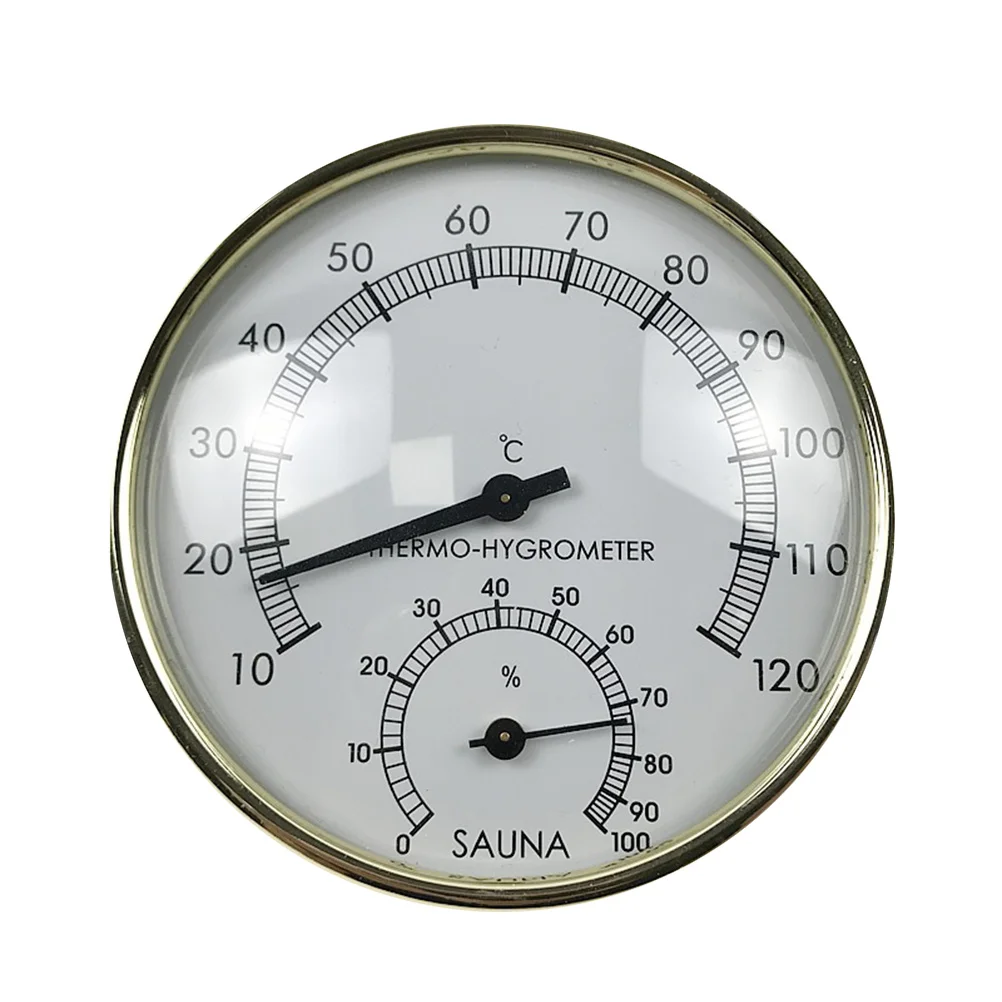 Mini Hygrothermograph Analog Temperature Humidity Meter For Sauna Indoor Terrarium 10-120°C Easy Read Dial Thermometer
Mini Hygrothermograph Analog Temperature Humidity Meter For Sauna Indoor Terrarium 10-120°C Easy Read Dial Thermometer