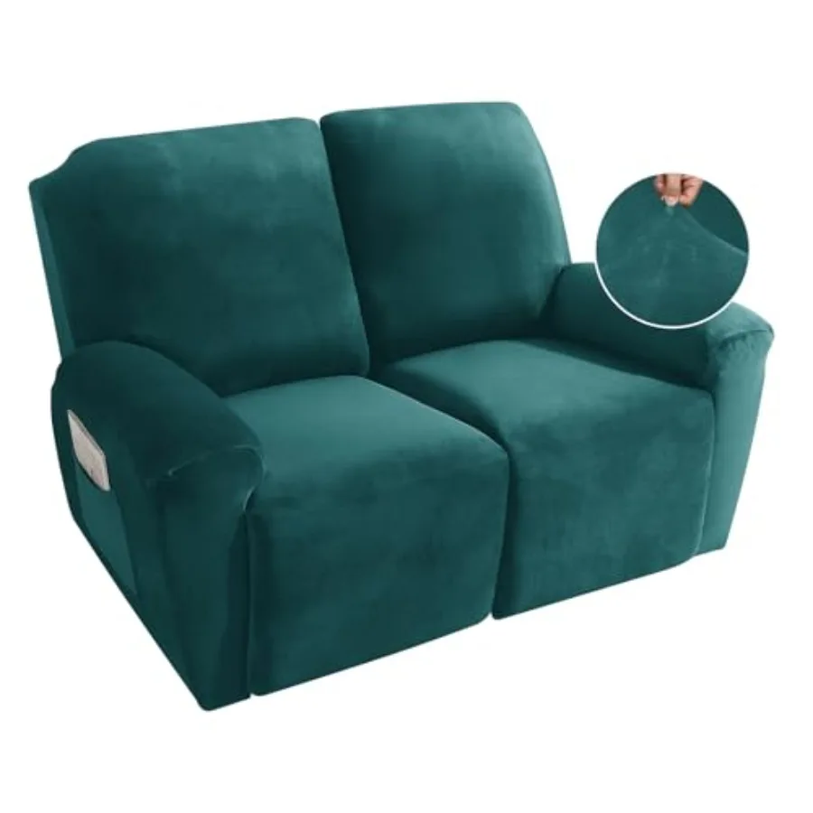 Slipcover 6 Pieces Stretch Velvet Reclining Cover 2 Seater Love Seat Couch Cover Thick Soft Washable Furniture Cover
Slipcover 6 Pieces Stretch Velvet Reclining Cover 2 Seater Love Seat Couch Cover Thick Soft Washable Furniture Cover