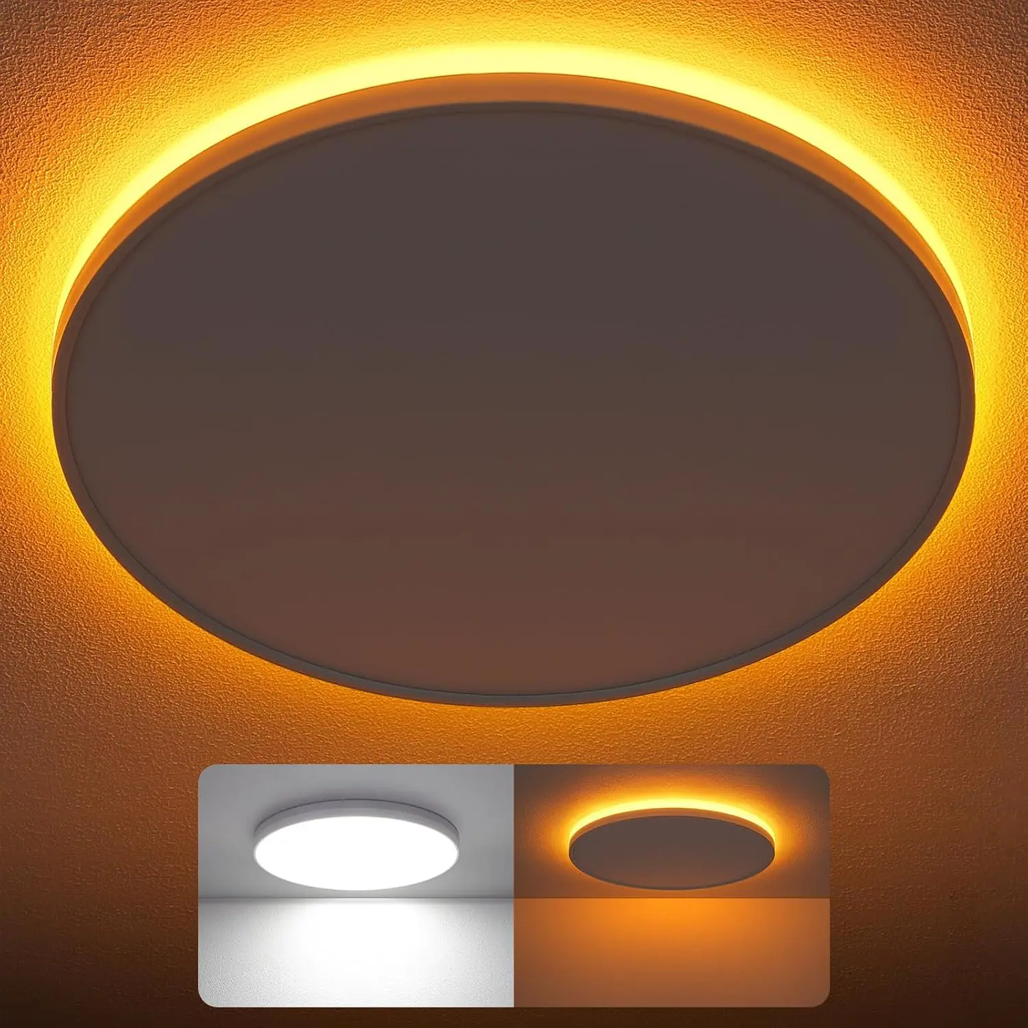 12 Inch LED Flush Mount Ceiling Light Fixture with Night Light, 24W 2400LM 5000K Dimmable Round Borderless Ceiling
12 Inch LED Flush Mount Ceiling Light Fixture with Night Light, 24W 2400LM 5000K Dimmable Round Borderless Ceiling