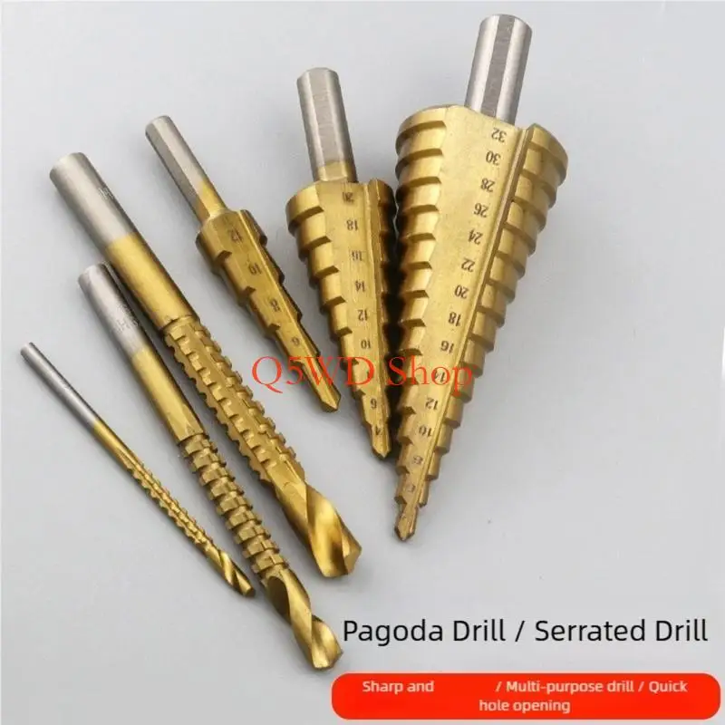 Q5WD 6Pcs Step Drill Bit Set For Electric Drills Aluminum Plastic Thin Iron Corrosion Resistant Design
Q5WD 6Pcs Step Drill Bit Set For Electric Drills Aluminum Plastic Thin Iron Corrosion Resistant Design